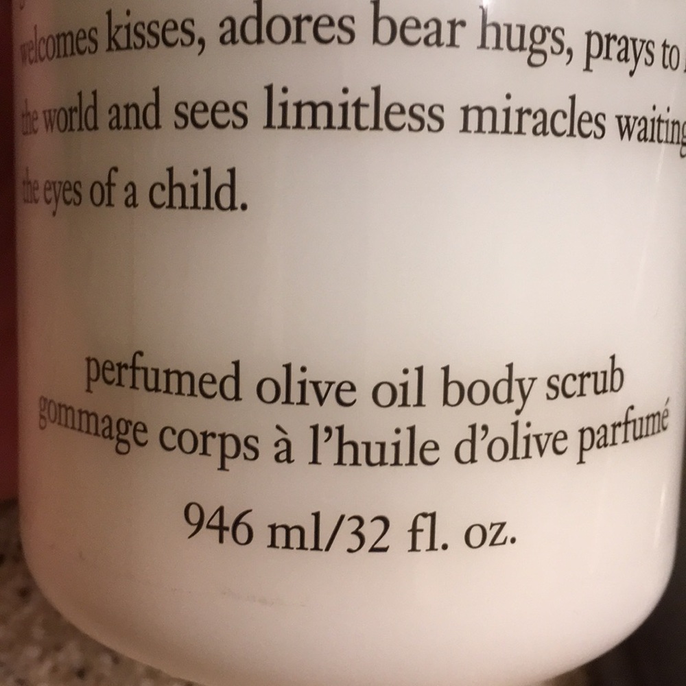 Philosophy Baby Grace 32 oz Olive Oil Body Scrub - Picture 3 of 5